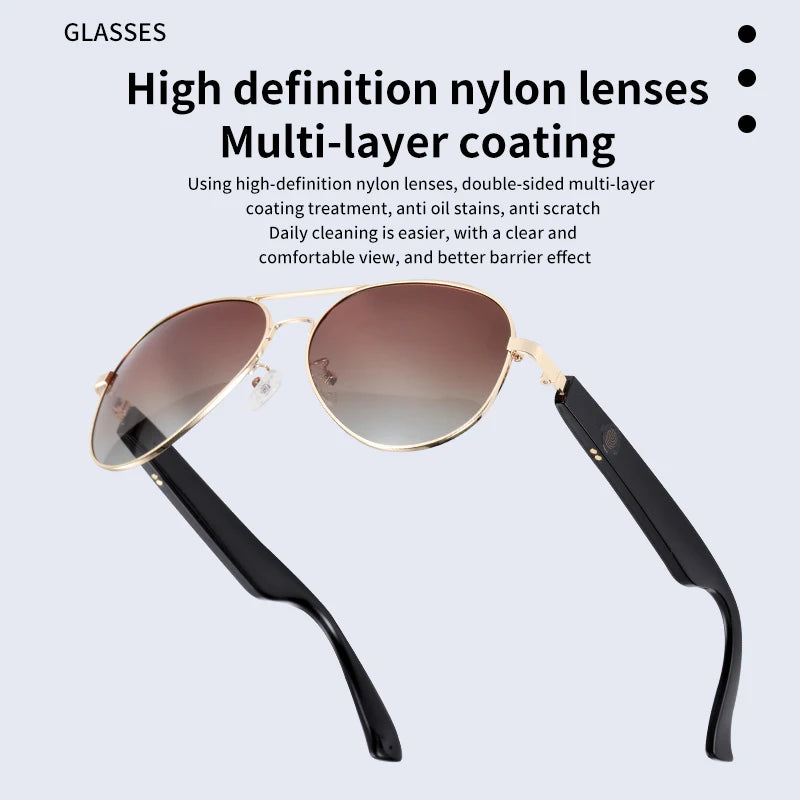 NEW MZ01 Bluetooth glasses, smart glasses, listen to songs, talk sunglasses, anti-UV380 ultraviolet rays, support fast charging