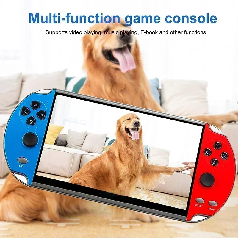 X7 Handheld Game 4.3 Inch HD Large 8G Screen Classic Game Retro Console Built-in 10000 Games Mini Handheld MP5 Video Game