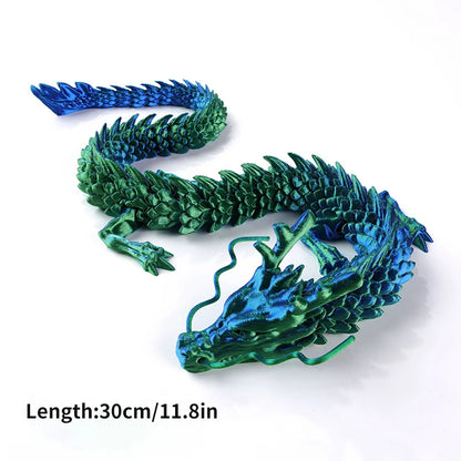 3D Printed Gem Dragon Egg Rotatable Articulated Dragons Toys Desktop Craft Ornament Gifts for Kids Office Home Table Decor