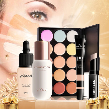 POPFEEL All In One Makeup Kit  for Women Full Kit Set, All in One Makeup Sets Include Eyebrow Eyeliner Eyeshadow