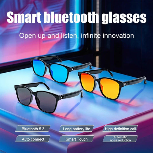 Hot Deal Smart Glasses Bluetooth Call Wireless Audio Glasses Calling Remote Control Voice Assistant Smart Sport Sunglasses