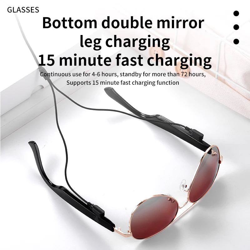 NEW MZ01 Bluetooth glasses, smart glasses, listen to songs, talk sunglasses, anti-UV380 ultraviolet rays, support fast charging