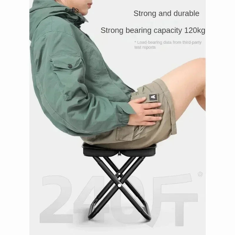 Fishing chair small Mazar folding camping stool Portable fishing folding chair Outdoor portable small stool queuing artifact