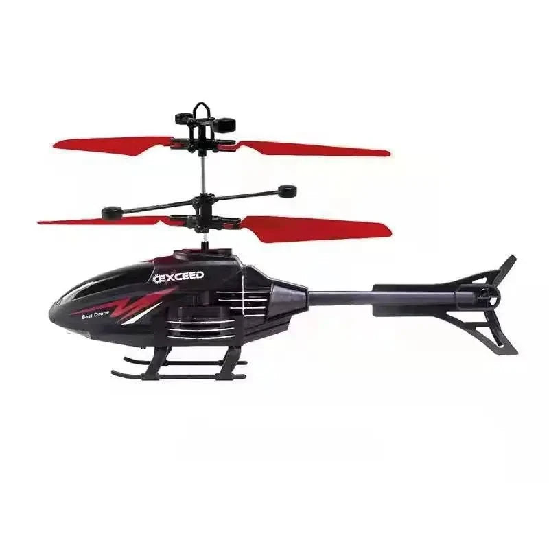 RC Helicopter 2 Channel Gesture Control Suspension Helicopter RC Remote Induction Aircraft With Charging LED Light Kids Toy for Boys