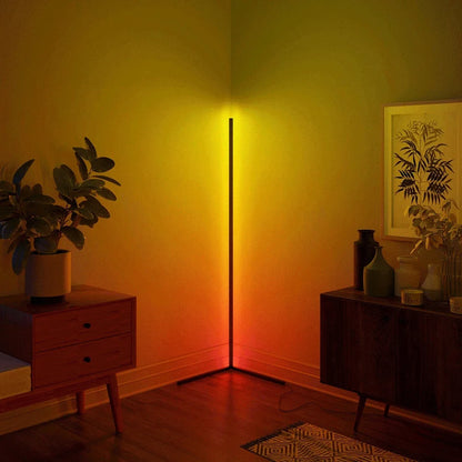 Smart RGB Dream Color Floor Lamp with Music Sync Modern 16 Million Color Changing Standing Mood Light with APP & Remote Control