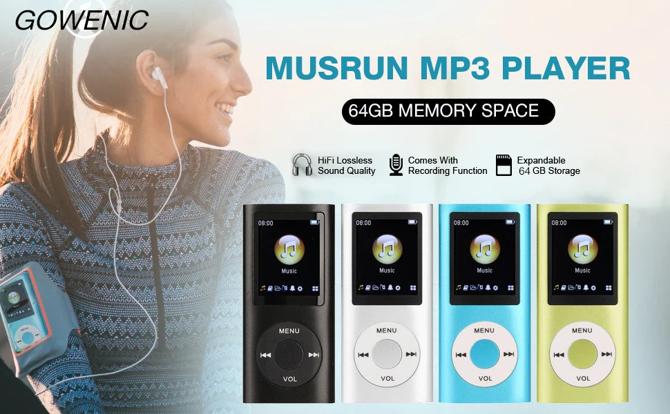 MP3 Player Stylish Multifunctional Lossless Sound Slim 1.8 Inch LCD Screen Portable MP3 Music Player MP3 Player  MP3 Player