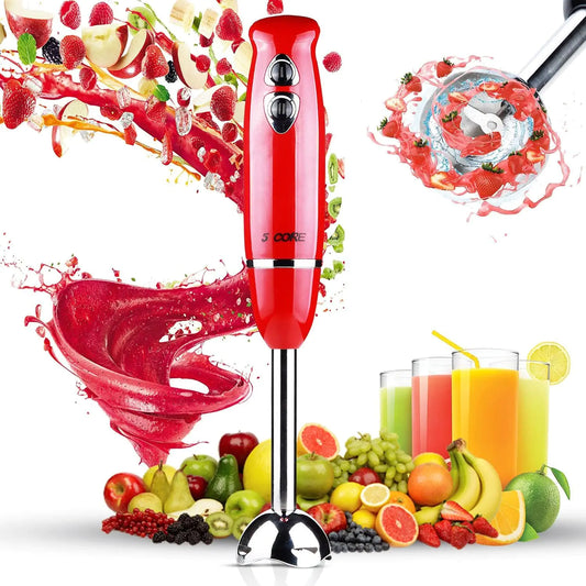 MIXER - 5Core Immersion Hand Blender 500W Stick Handheld Mixer Kitchen Electric Whisk