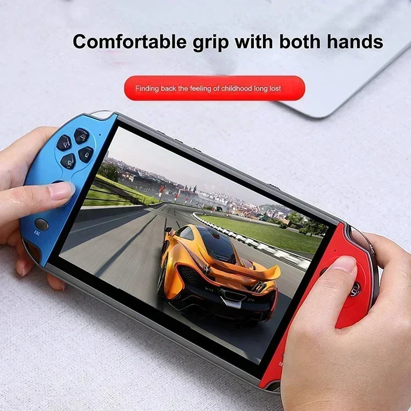 X7 Handheld Game 4.3 Inch HD Large 8G Screen Classic Game Retro Console Built-in 10000 Games Mini Handheld MP5 Video Game