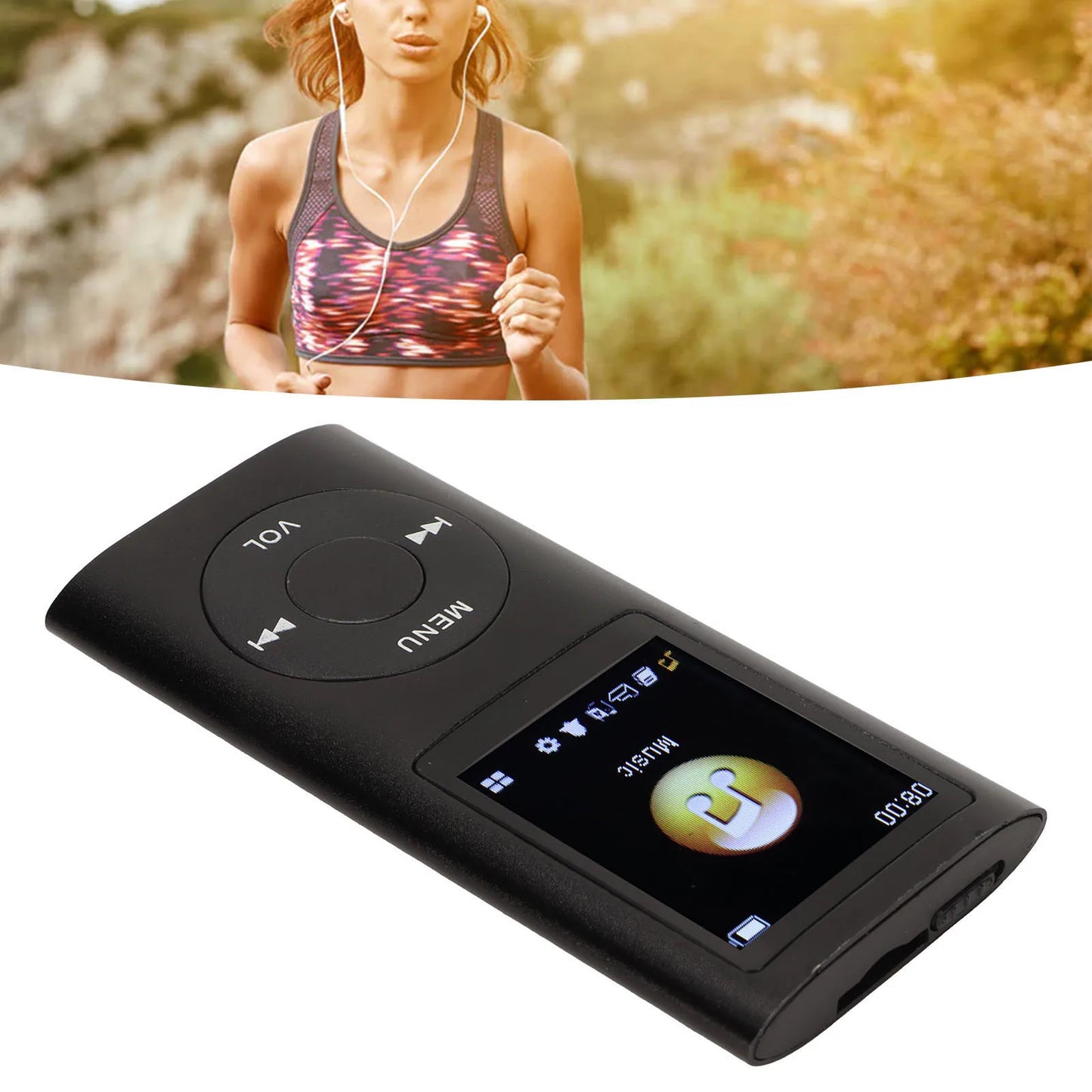 MP3 Player Stylish Multifunctional Lossless Sound Slim 1.8 Inch LCD Screen Portable MP3 Music Player MP3 Player  MP3 Player