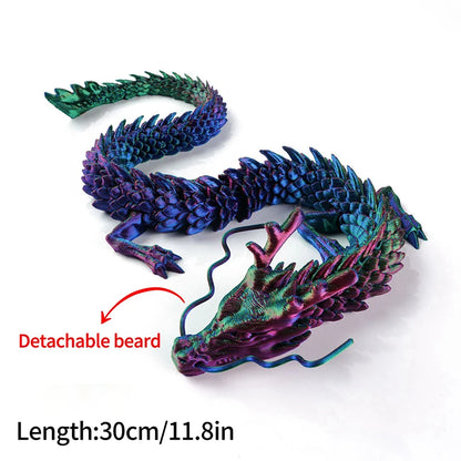 3D Printed Gem Dragon Egg Rotatable Articulated Dragons Toys Desktop Craft Ornament Gifts for Kids Office Home Table Decor