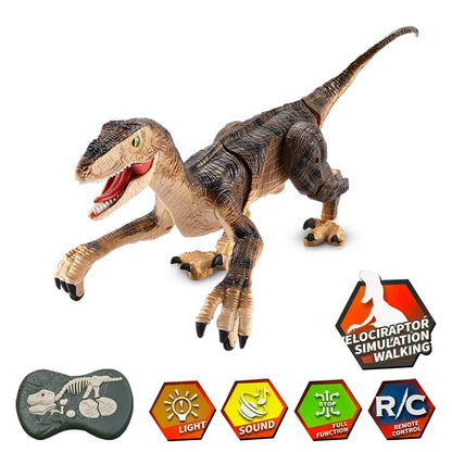 Remote Control Dinosaur Toys for Kids 2.4Ghz RC Dinosaur Robot Toy with Verisimilitude Sound for Kids Boys Girls Children's Gift