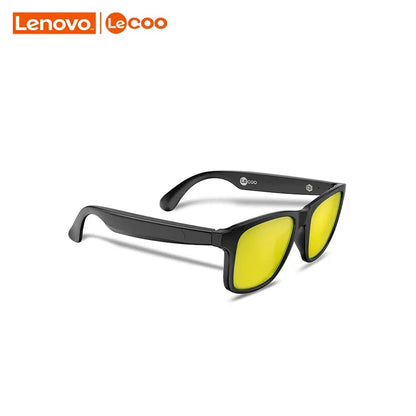 New Lenovo Lecoo C8  Lite Sunglasses Earphone Bluetooth 5.3 Outdoor Sport HiFi HD Call Eyeglasses Anti Blue Wireless Driving