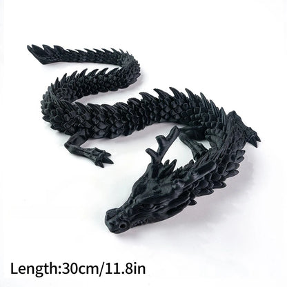 3D Printed Gem Dragon Egg Rotatable Articulated Dragons Toys Desktop Craft Ornament Gifts for Kids Office Home Table Decor