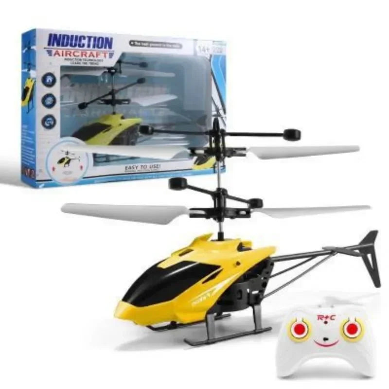 Rechargeable Mini RC Drone Remote Safe Fall-resistant RC Helicopters Drone Induction Hovering Drone Helicopter