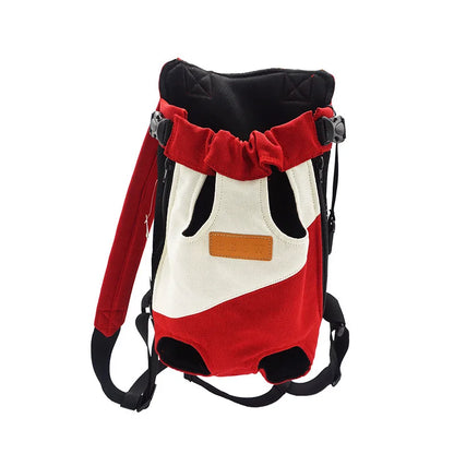 New Double Shoulder Portable Travel Backpack Outdoor Pet Dog Carrier Bag Pet Dog Front Bag Mesh Backpack