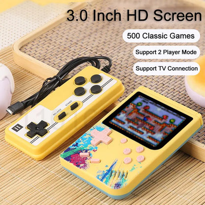 VIDEO GAMES - 500 IN 1 Retro HANDHELD - Video Game Console -PLAY IN HAND OR CONNECT TO TV AND PLAY