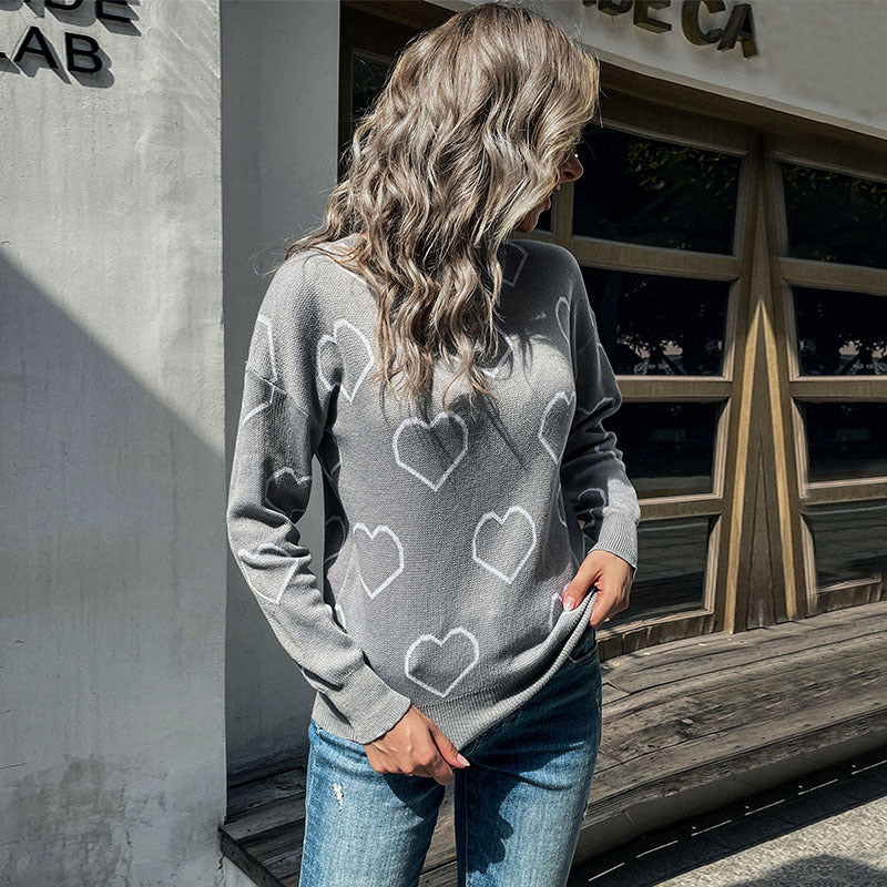 Women's Autumn Winter long sleeve loose sweater