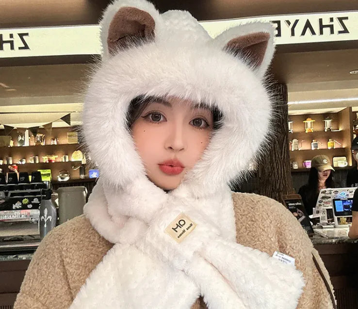 Fashion Trend -Winter Cute Furry Fox Ear Hat