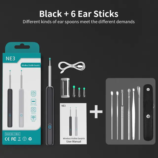 Ear Cleaner w/Camera -NE3 Wireless Smart Visual Ear Cleaner