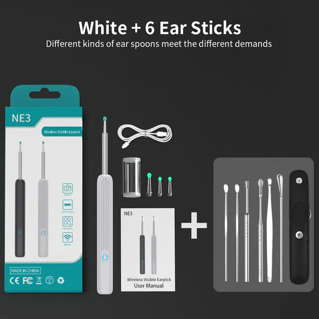 Ear Cleaner w/Camera -NE3 Wireless Smart Visual Ear Cleaner