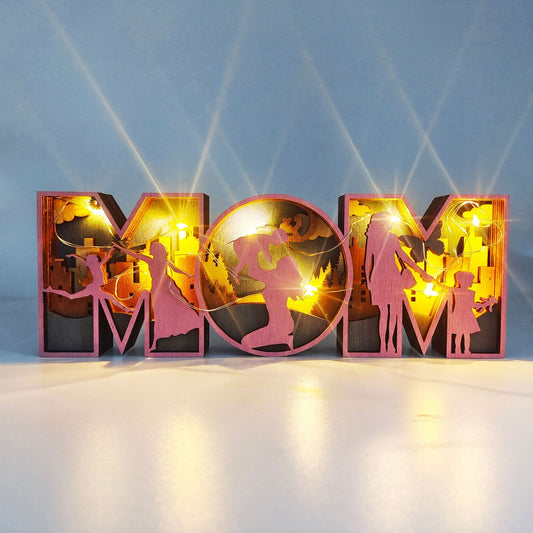 MOM or DAD Wooden Crafts Decoration Creative Home Decoration