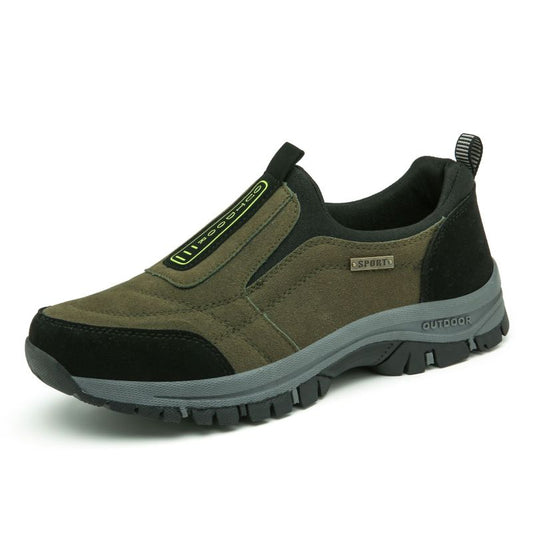 New Men's Leisure Walking Shoes- Hiking Shoes light large size solid color men's shoes