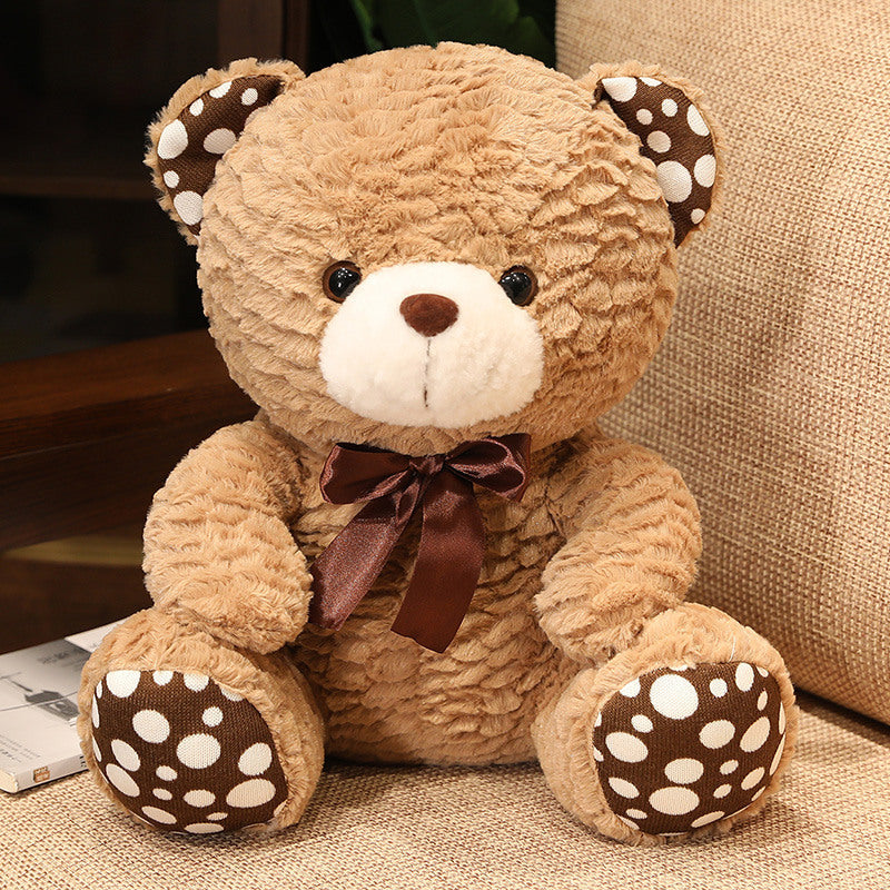 Cuddly Soft Polka Dot Teddy Bear Doll Plush Toy