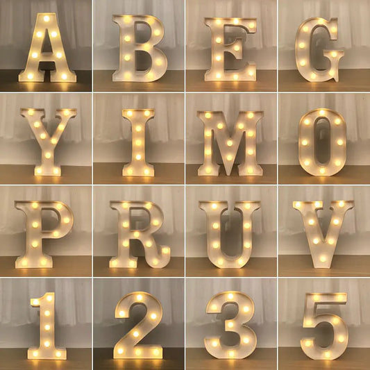 LED Alphabet Letters -Decor