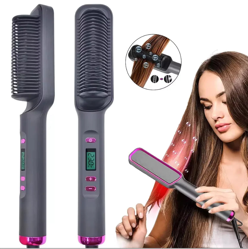 Multifunction Electric Hair Straightening Comb Brush