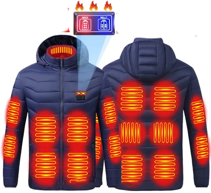 Unisex Full-Body Heated USB Charging Jacket