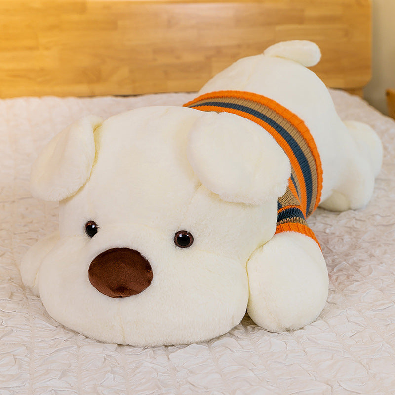 Sweater Sitting Dog Plush Body Pillow