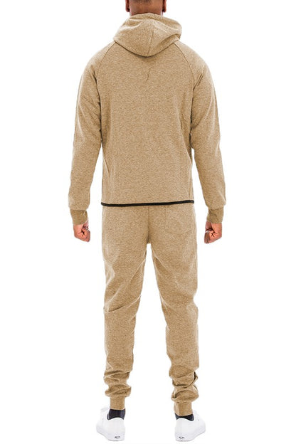 Men's Full Zip Sweat Pant Sweat Set