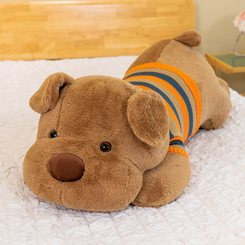 Sweater Sitting Dog Plush Body Pillow