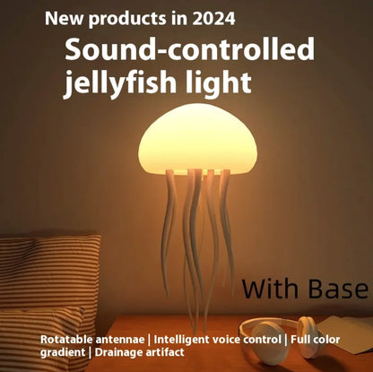 Jellyfish Mood Lamp LED Jellyfish Night Light Portable Jellyfish Lamp Smart Table Lamp for Bedside Desk