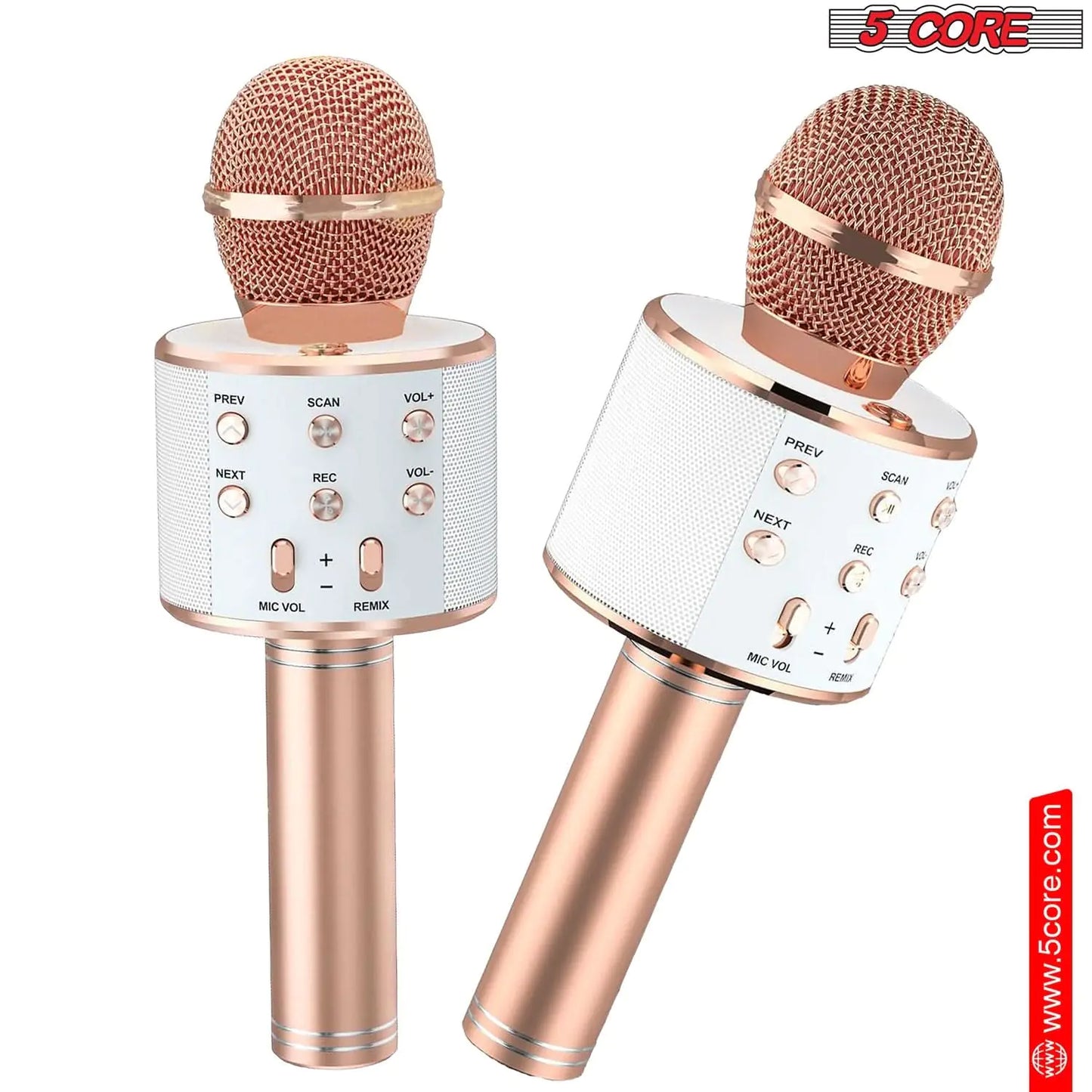 5Core Wireless Karaoke Microphone Bluetooth Mic Portable Handheld Microfonos Inalambricos