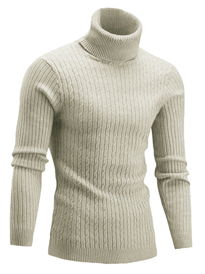 Men's Classic Long Sleeve Turtleneck Sweater