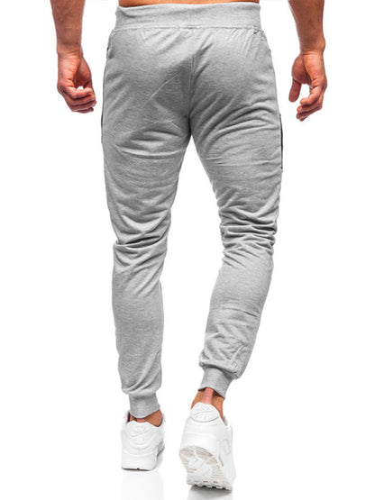 Men's Sweatpants Contrasting Color Pocket Straight Casual Pants