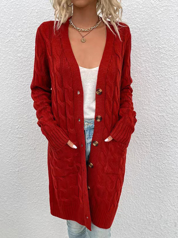 Women's outerwear fashionable long single-breasted casual cardigan jacket