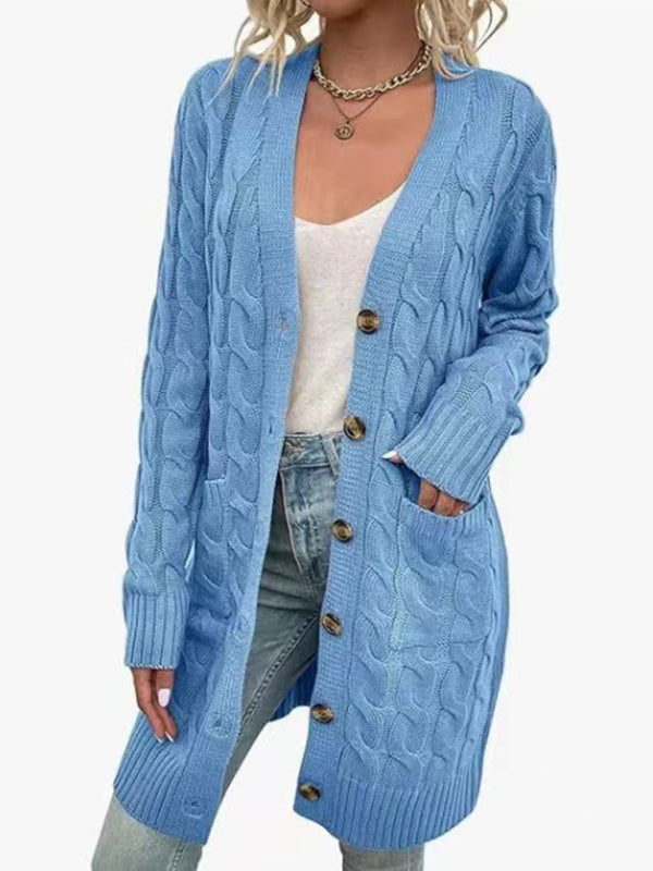 Women's outerwear fashionable long single-breasted casual cardigan jacket