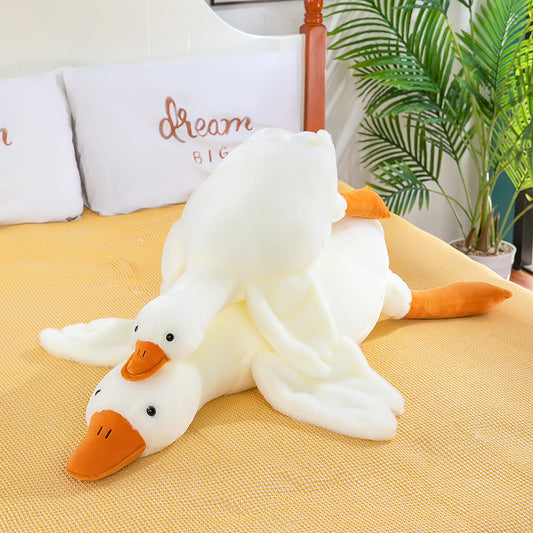 Big white goose doll big goose exhaust pillow lying sleeping pillow pillow plush toy