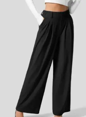 Wide Leg Elegant Pants - Women's Pants