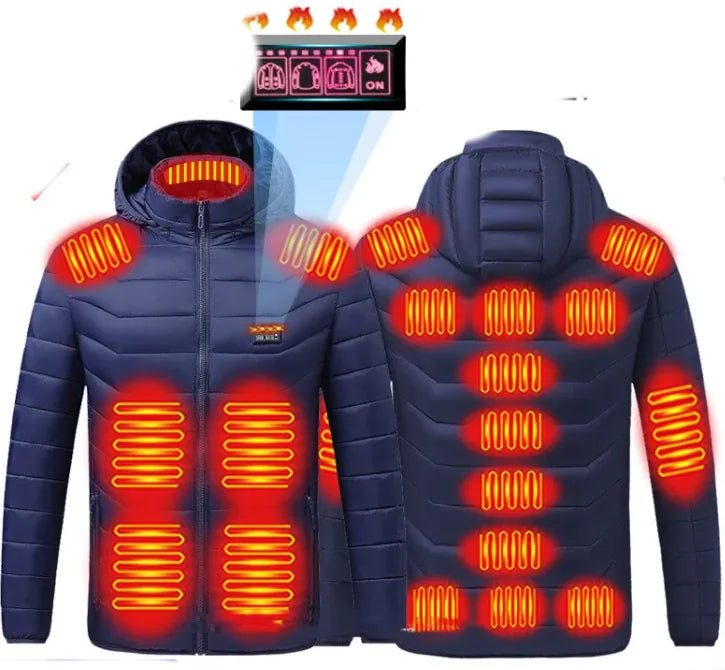 Unisex Full-Body Heated USB Charging Jacket