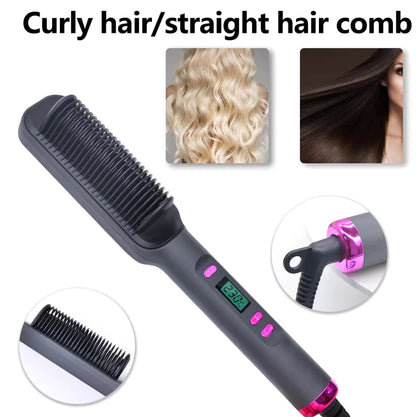 Multifunction Electric Hair Straightening Comb Brush