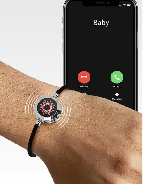 AWESOME NEW BRACELETS!  Smart Sensing Couple Bracelet - Handsfree Bluetooth Bracelet Connects to Phone Sun-Moon