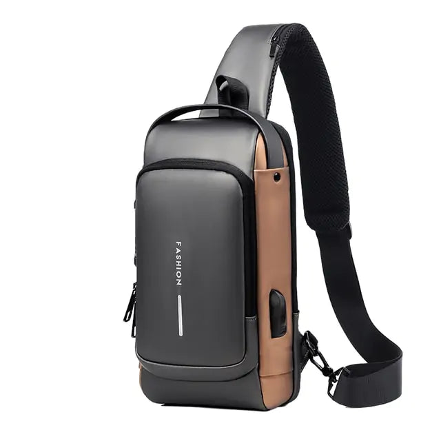 USB Shoulder Bag -Anti Theft Bag- BackPack Bag