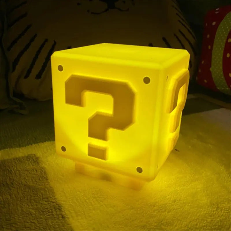 Children's Bedroom Bedside Lamp Home Children's Gift Decor Led Night Light USB Super Game Question Mark Anime Desktop Table Lamp