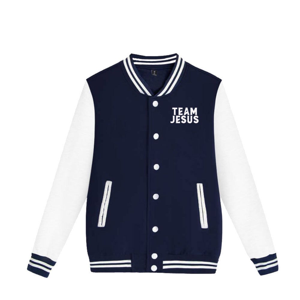 CHRISTIAN VARSITY JACKETS -TEAM JESUS  -FAITH & CROSS