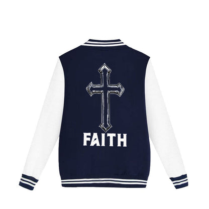 CHRISTIAN VARSITY JACKETS -TEAM JESUS  -FAITH & CROSS