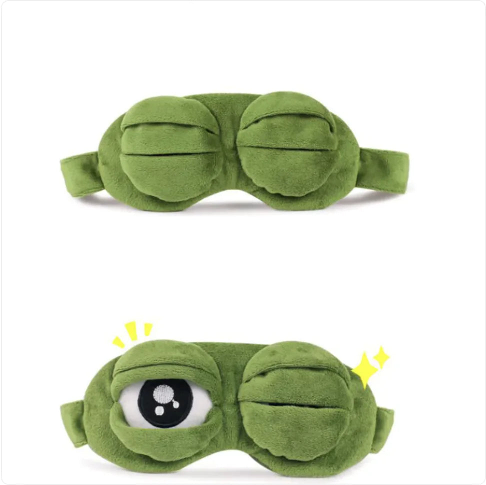 Adorable Frog Sleep Mask – Soft and Cozy Eye Cover