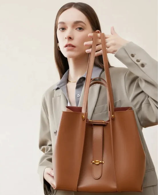 High Grade Cow hide Style Elegant Essential Tote